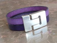 Pulseira dupla com fecho em T
